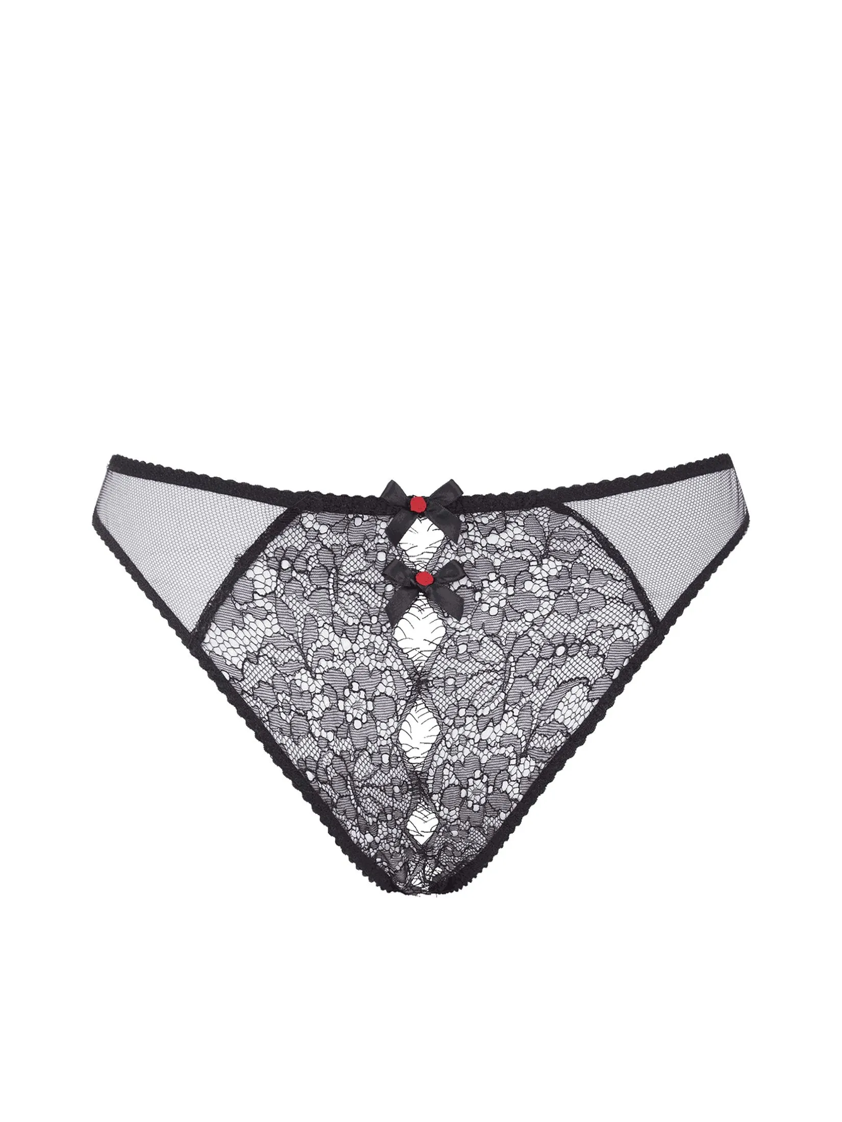 AGENT PROVOCATEUR Women Brief Lorna Lace Ouvert Black