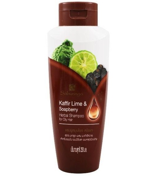 Шампунь для жирных волос с каффир-лаймом и мыльным орехом Sabunnga 250 мл