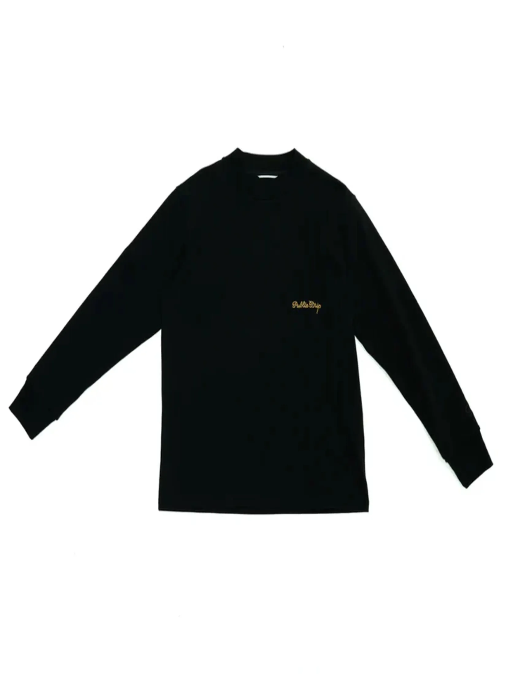 PUBLIC DRIP LONGSLEEVE MOCK NECK IN BLACK