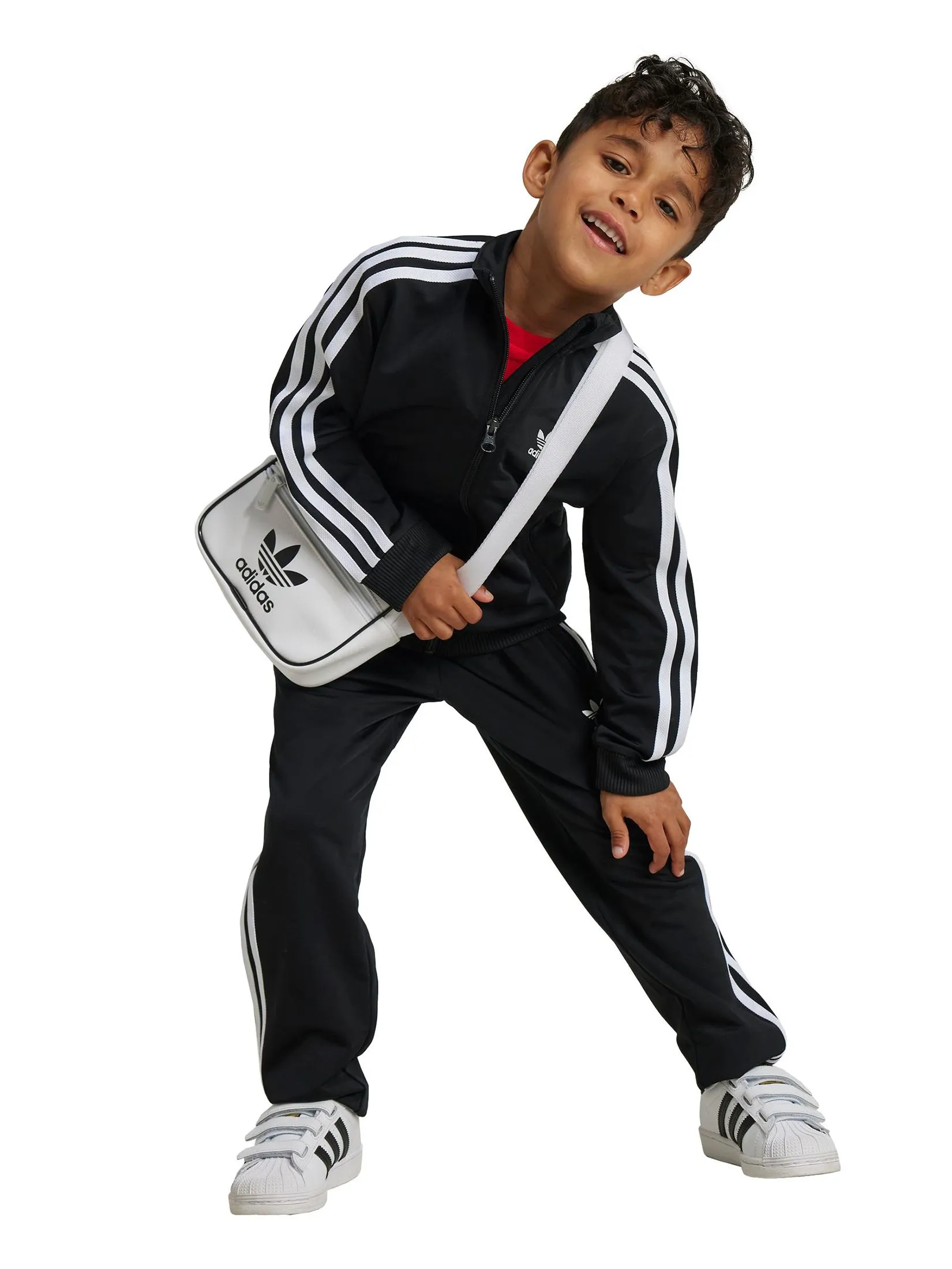 ADIDAS KIDS Unisex Toddler Track Suit Firebird Adicolor Black