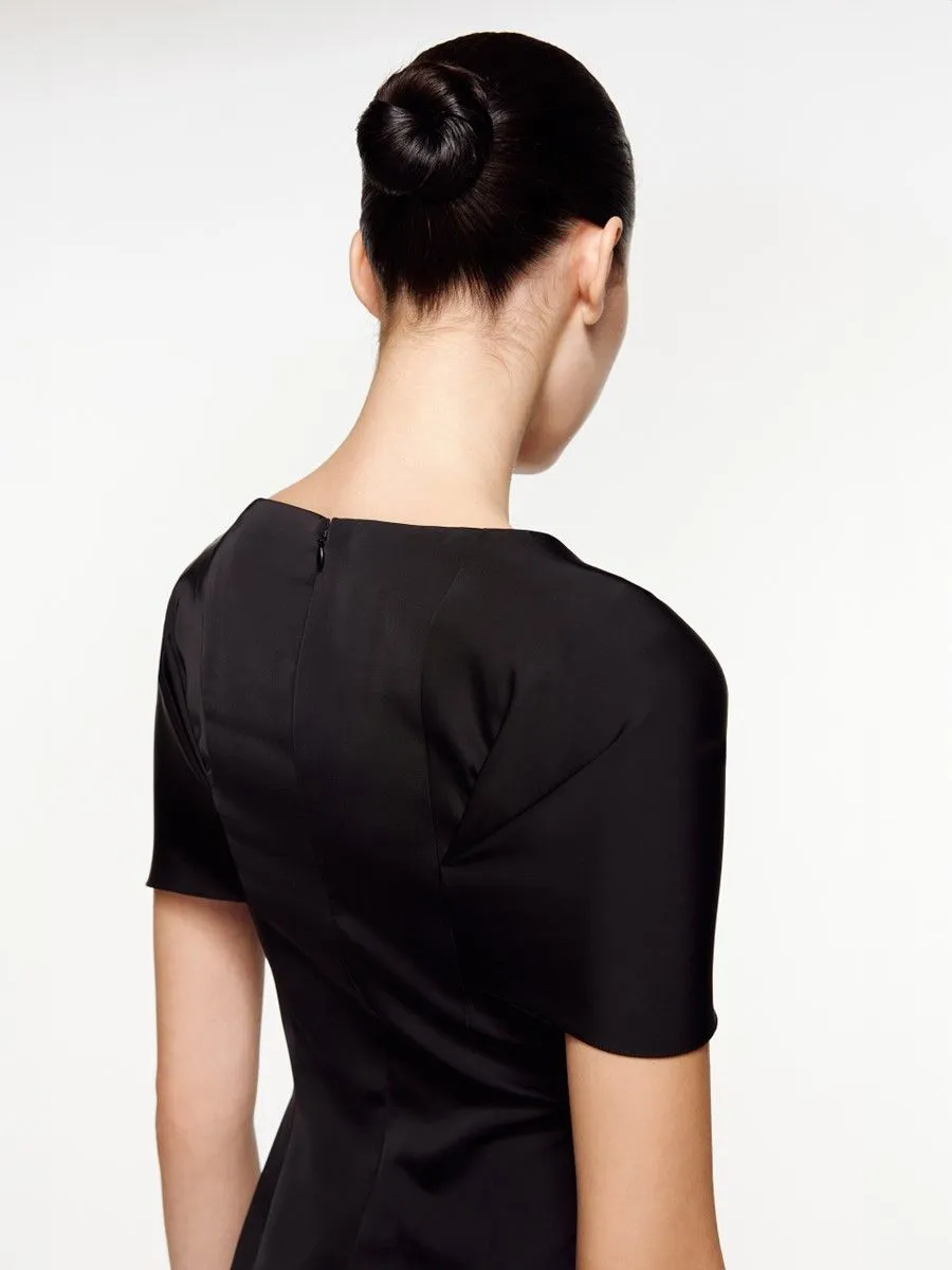 ASAVA ( SS24 )Ashlyn Draped Wrap Women Dress Black