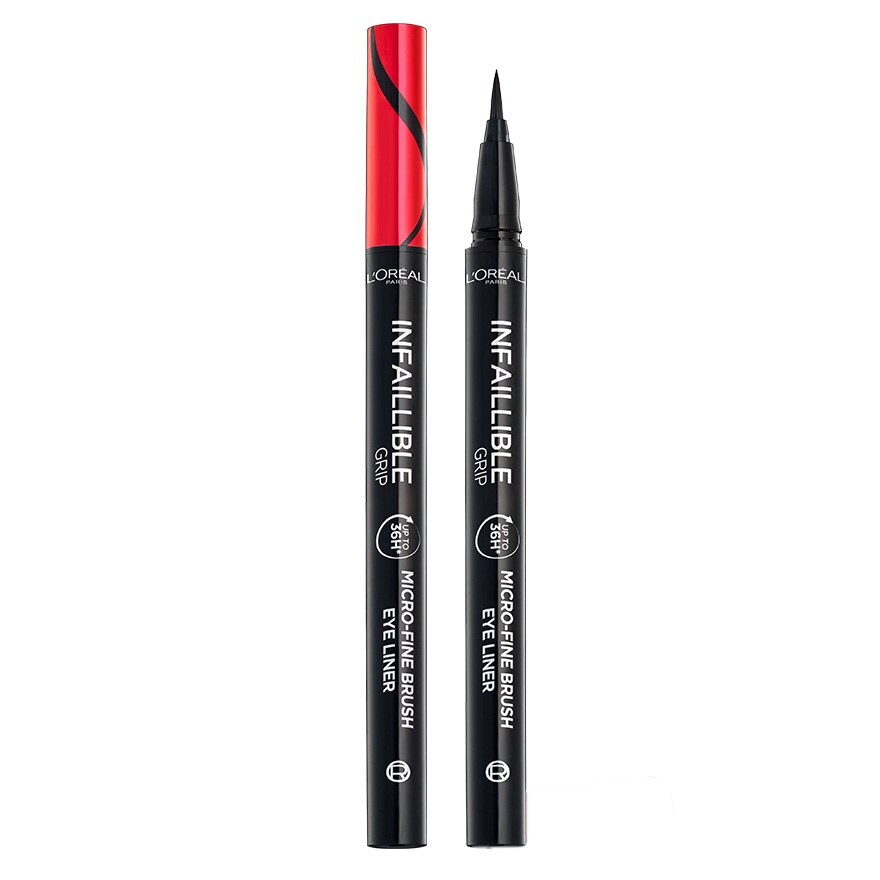 #L'Oreal Micro Fine Brush Eyeliner Black - Black