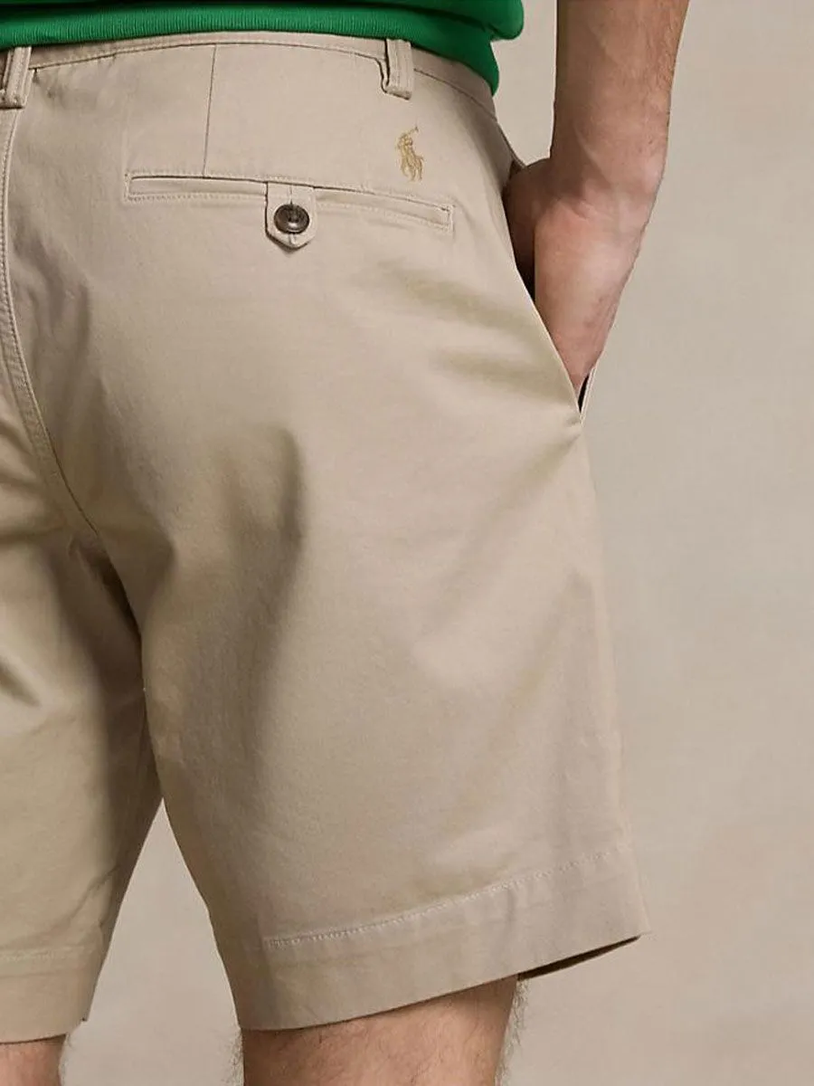 POLO RALPH LAUREN Men Shorts-8-Inch Stretch Straight Fit Chino Short MNPOSHO14G20214-Light Beige-270