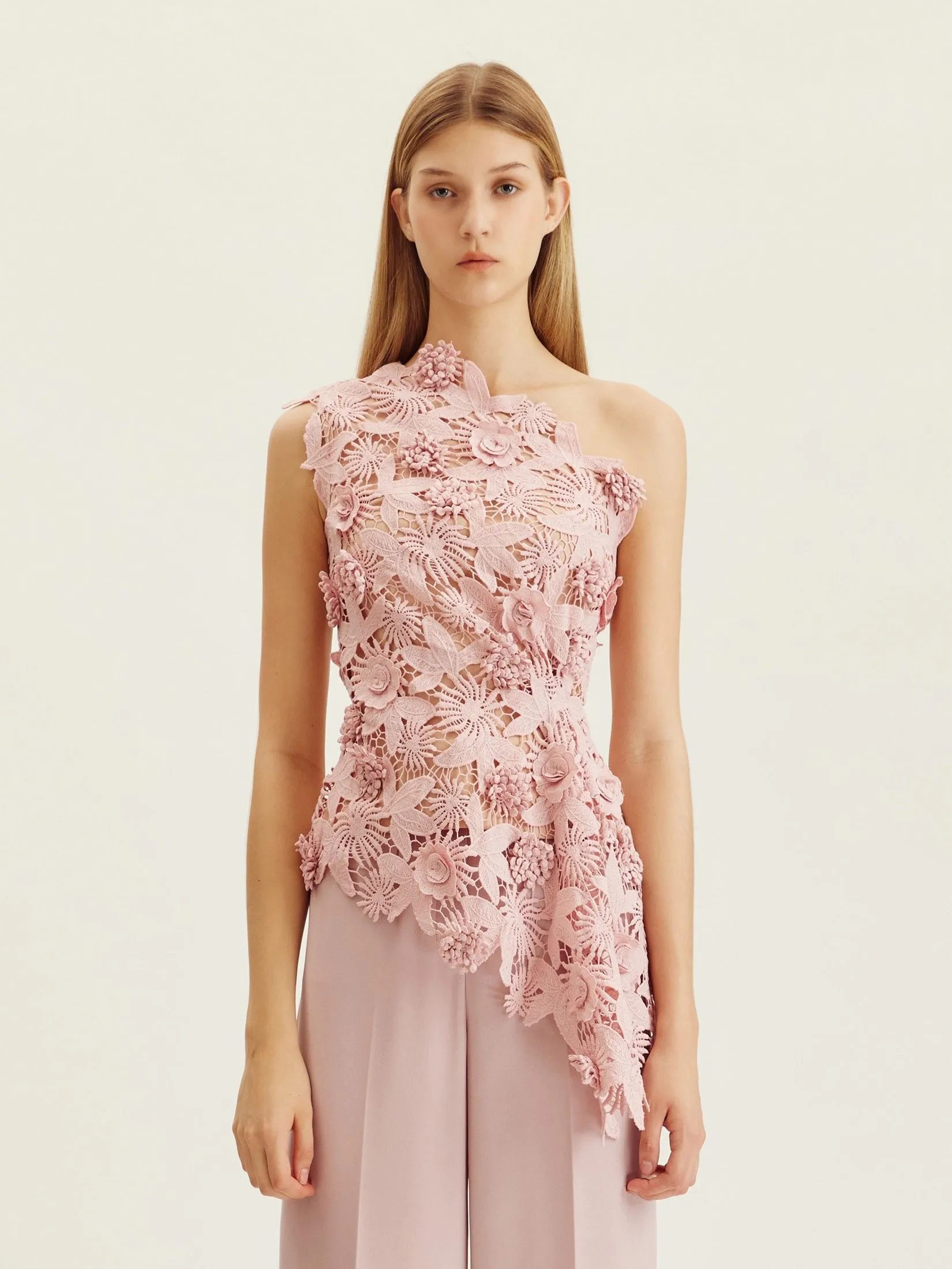 ASAVA ( AW24 )Mardea Women One-shoulder Blouse Pink