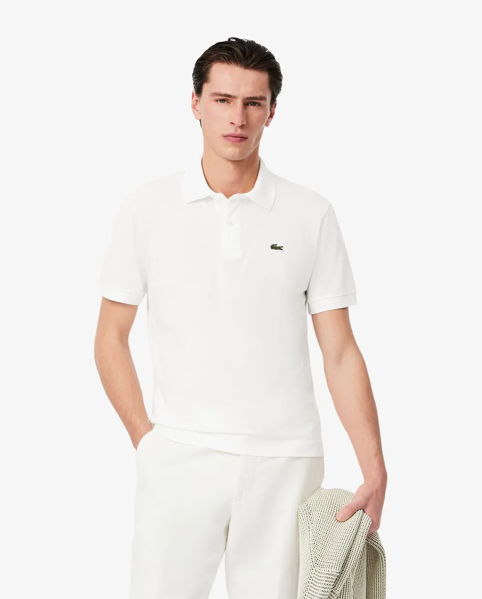 LACOSTE Classic Fit L.12.12 LIGHT Piqu  Polo Shirt White