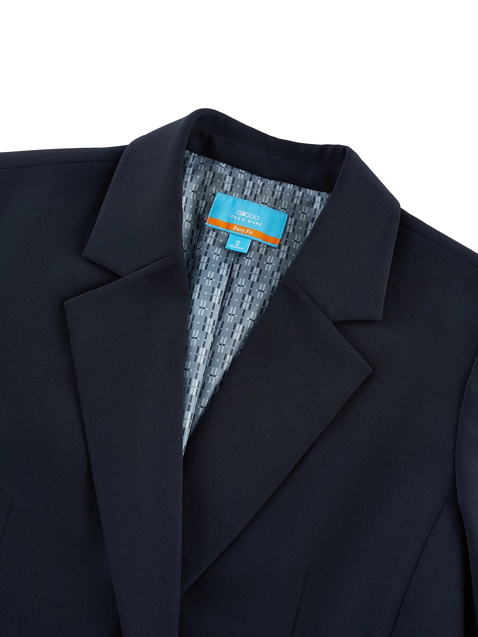 G2000 Women Clothing Multi-Way Stretch Double -Breasted Suit Blazer Easy Fit - Navy