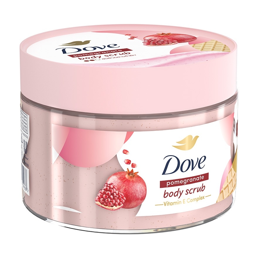 Dove Body Scrub Pomegranate 280 G. สครับ ขัดผิวกาย เนียนนุ่ม