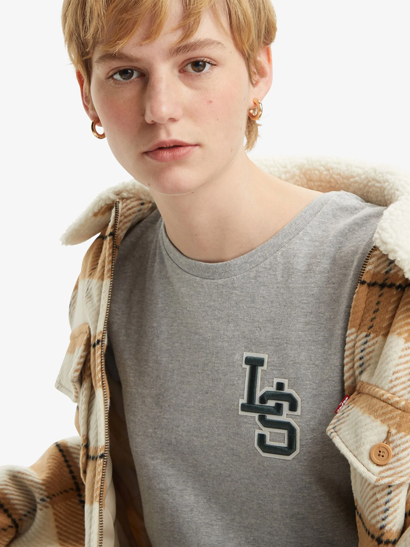 LEVI'S Women's Perfect T-Shirt Antique Grey