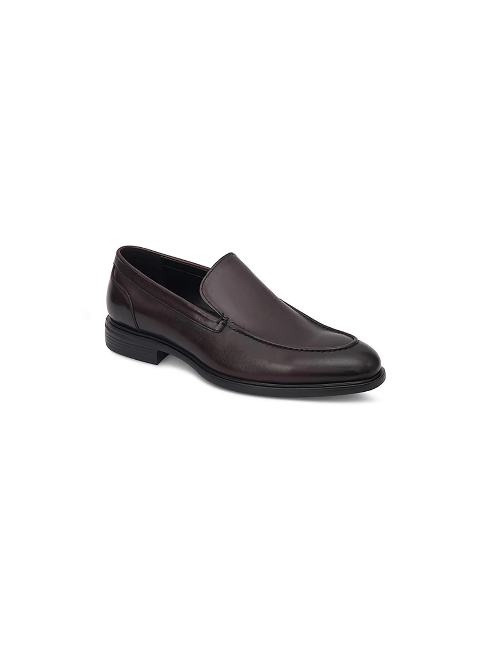 DAPPER DAPPER Plain Toe Loafers Brown