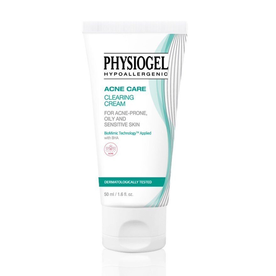 Physiogel Acne Care Clearing Cream for Acne Oily and Sensitive skin 50 ml.