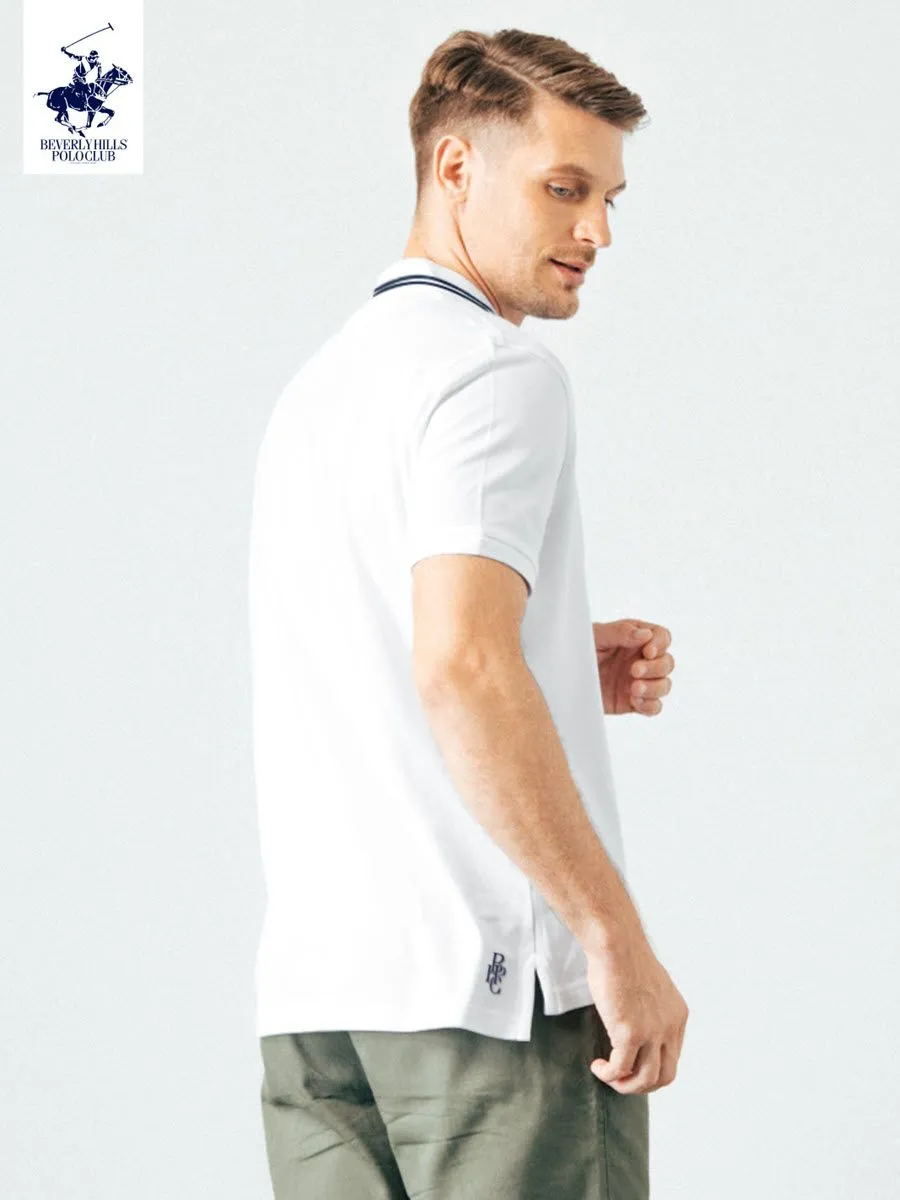 BEVERLY HILLS POLO CLUB White Men Polo Shirts Model BN2V006