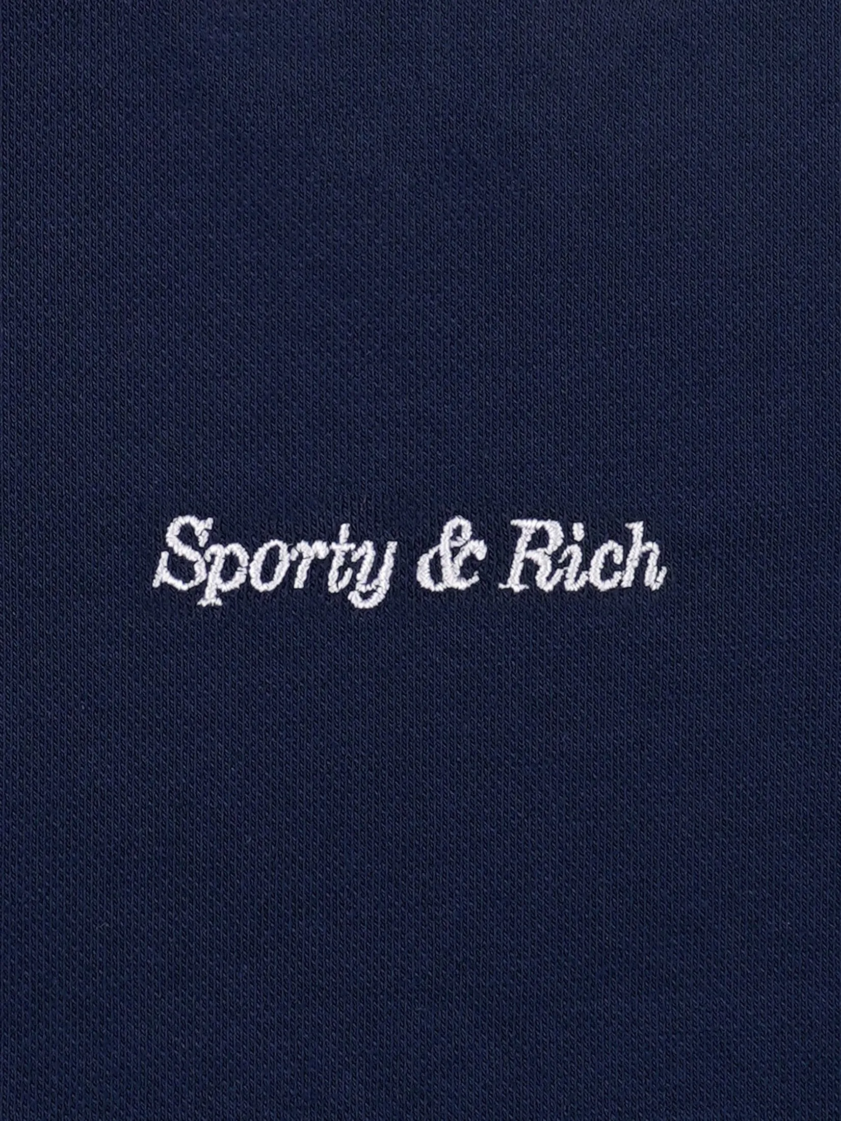 SPORTY & RICH Unisex Polo Eden Crest Embroidered Pique