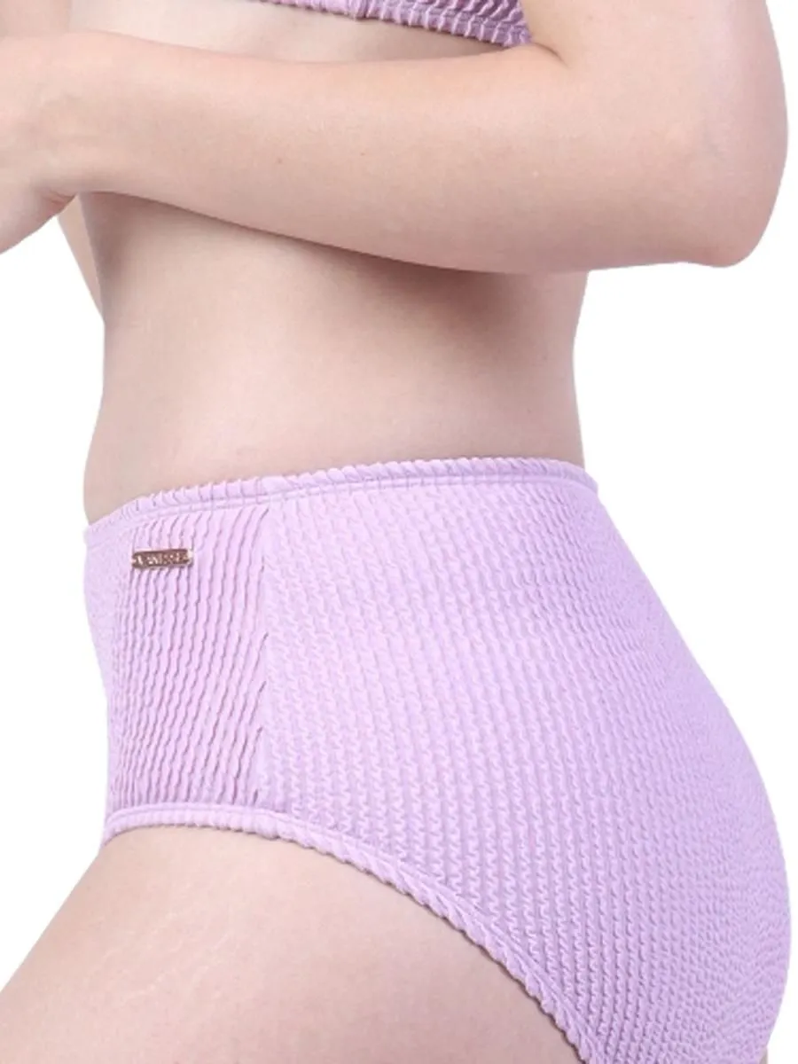 VANESSE Purple HIGH WAISTED BIKINI BOTTOM (029057)