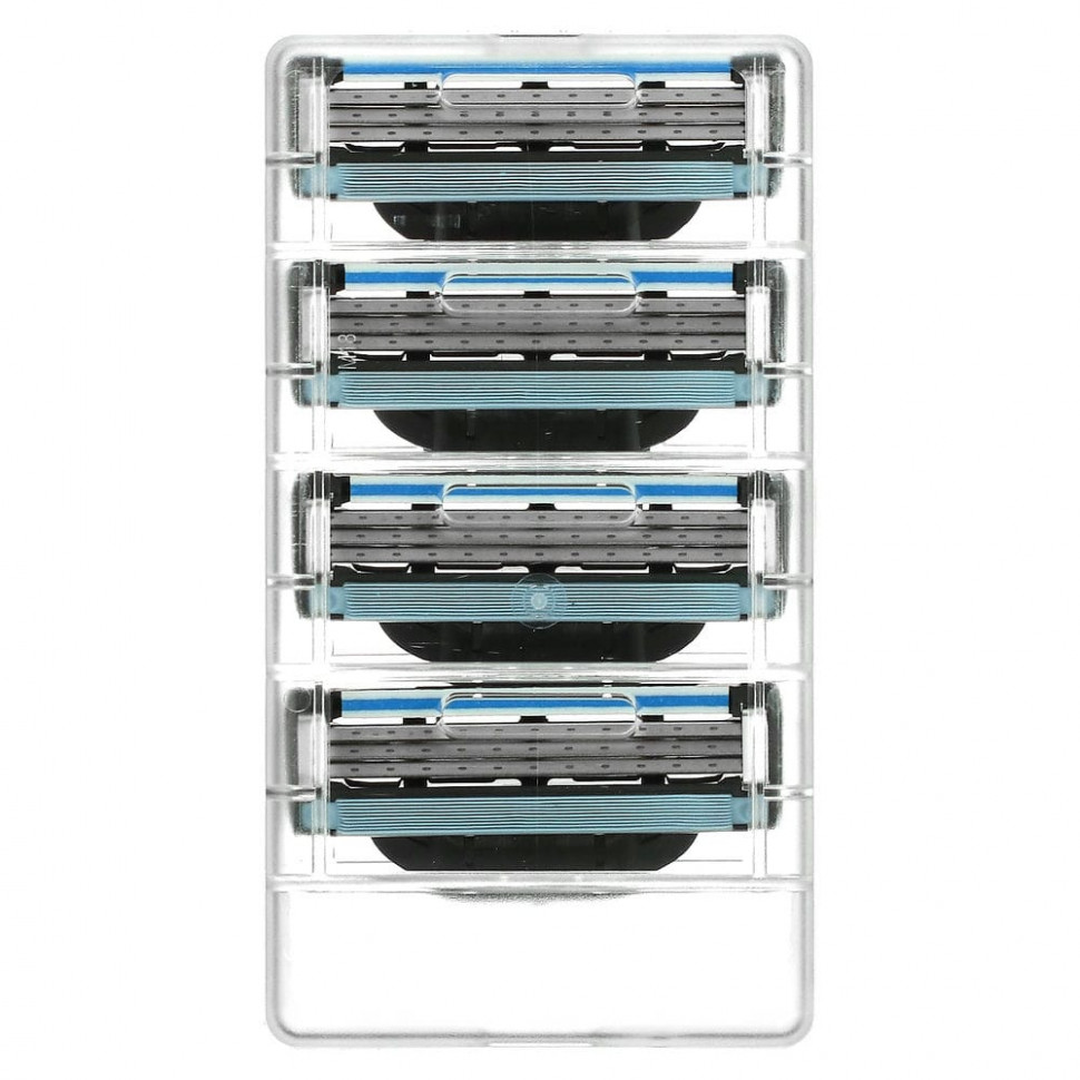 Gillette, Сменные кассеты Mach3, 4 шт.