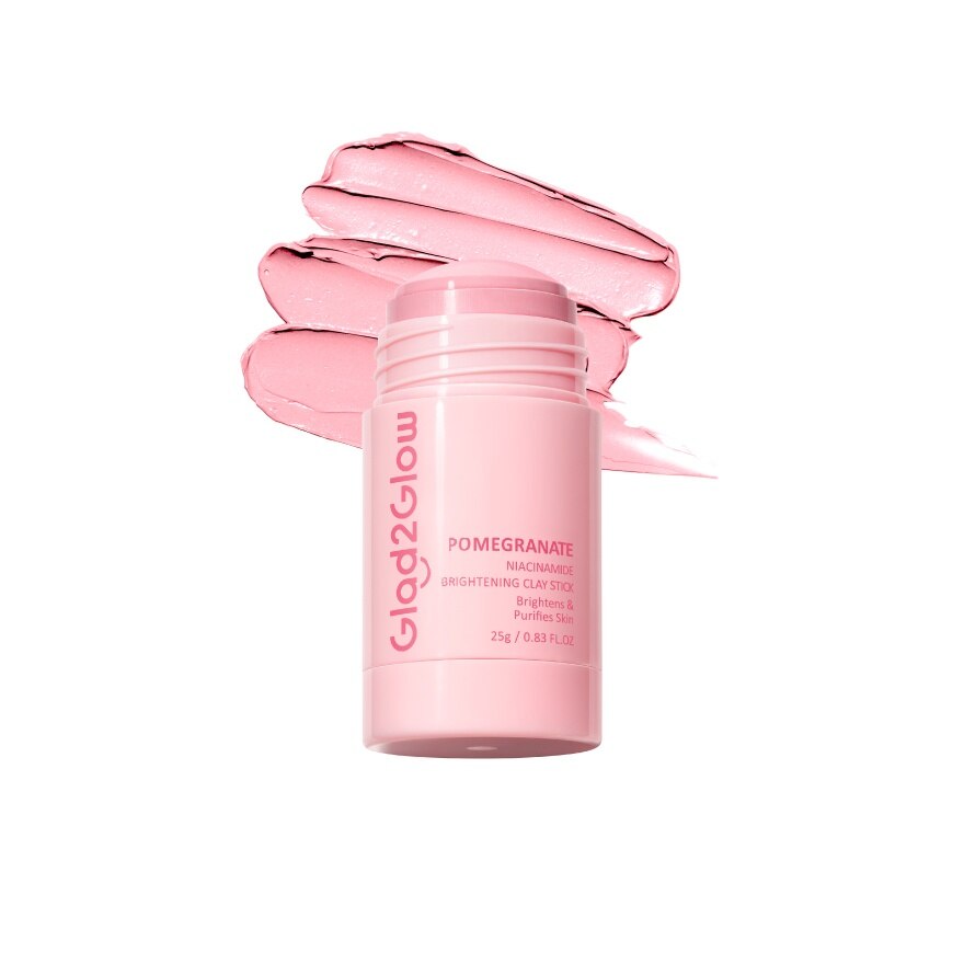 Glad2Glow Clay Stick Pomegranate Niacinamide Brightening 25 G.