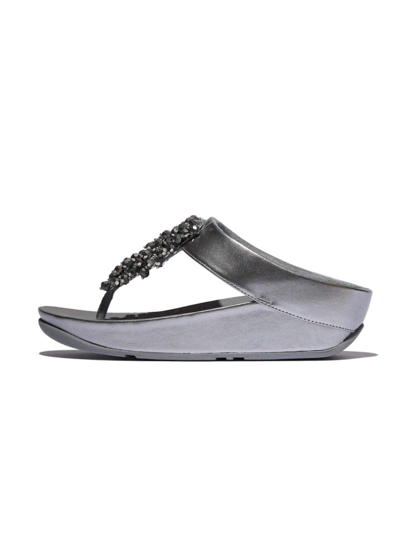 FitFlop™ WOMEN'S RUMBA IRIDESCENT BEADED T/P SILVER