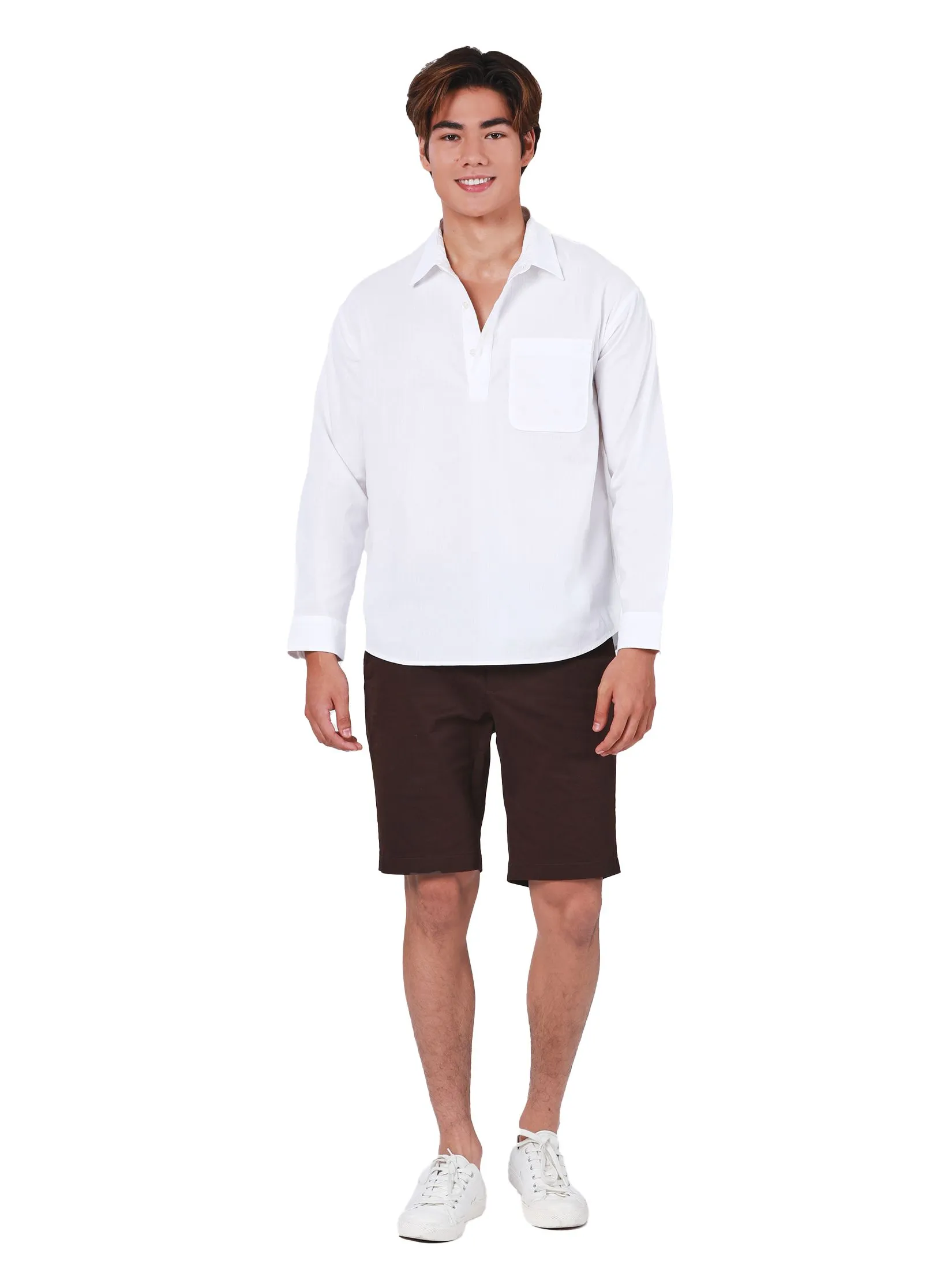 JOHN HENRY Men's Long Sleeves Shirts (Regular Fit) REJUVENATE VACATION White