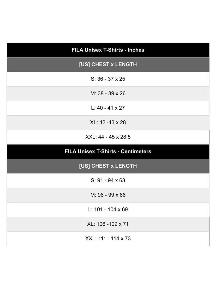 FILA Unisex T-Shirt Basic Black - FI039AP067ENTH