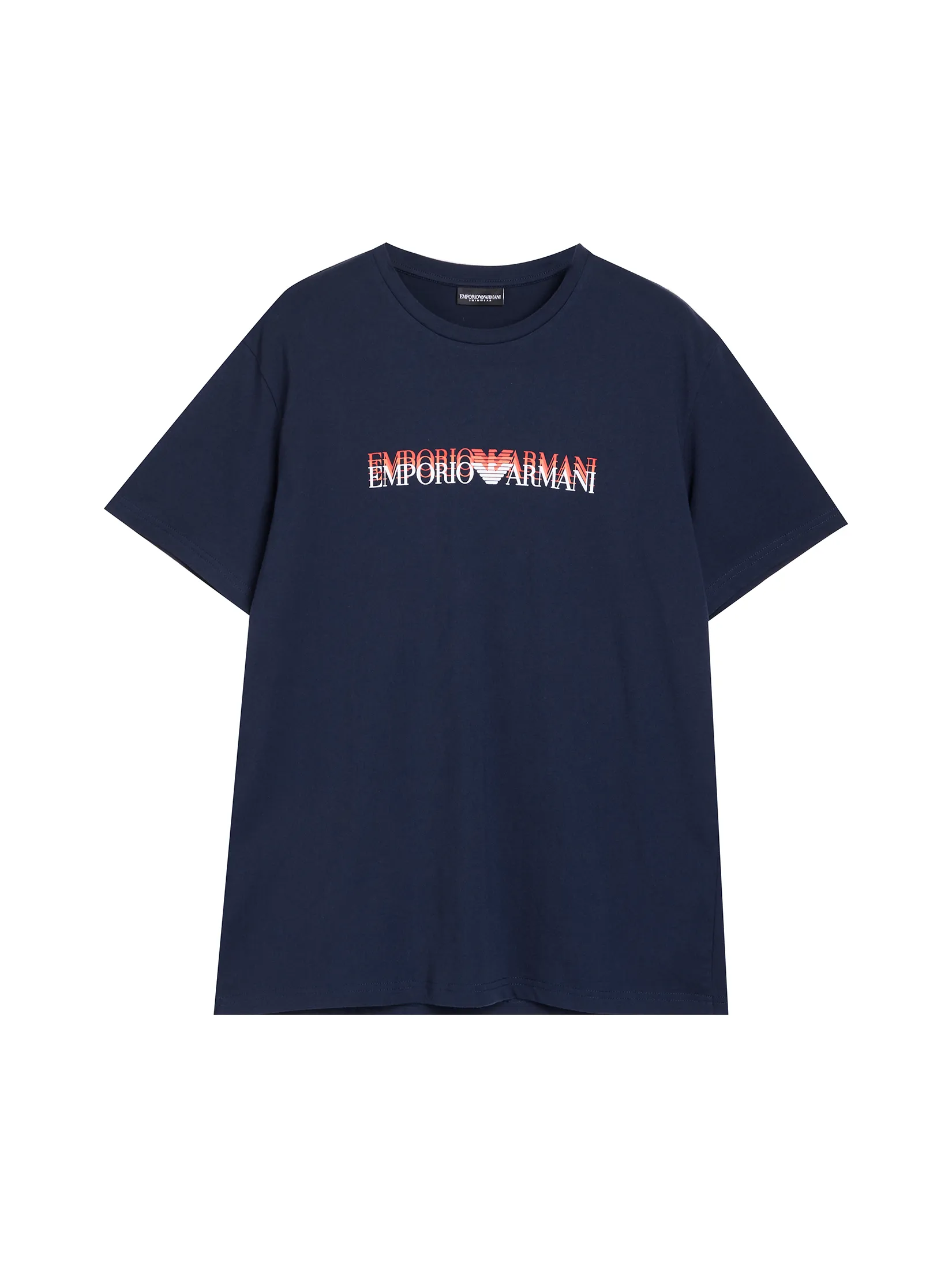 EMPORIO ARMANI Men T-Shirt SS25 Arm.Blu Pr.Macrologo