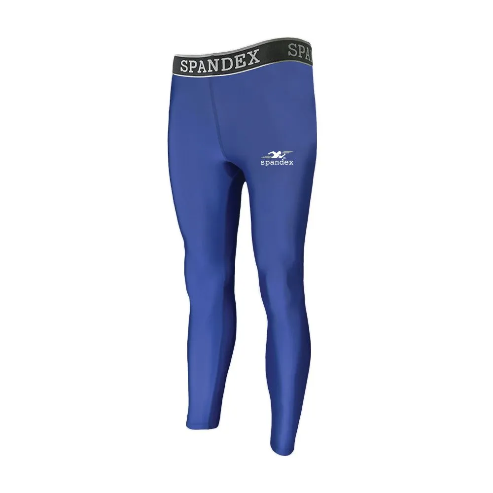 SPANDEX Blue-YL001-Compression Long pants
