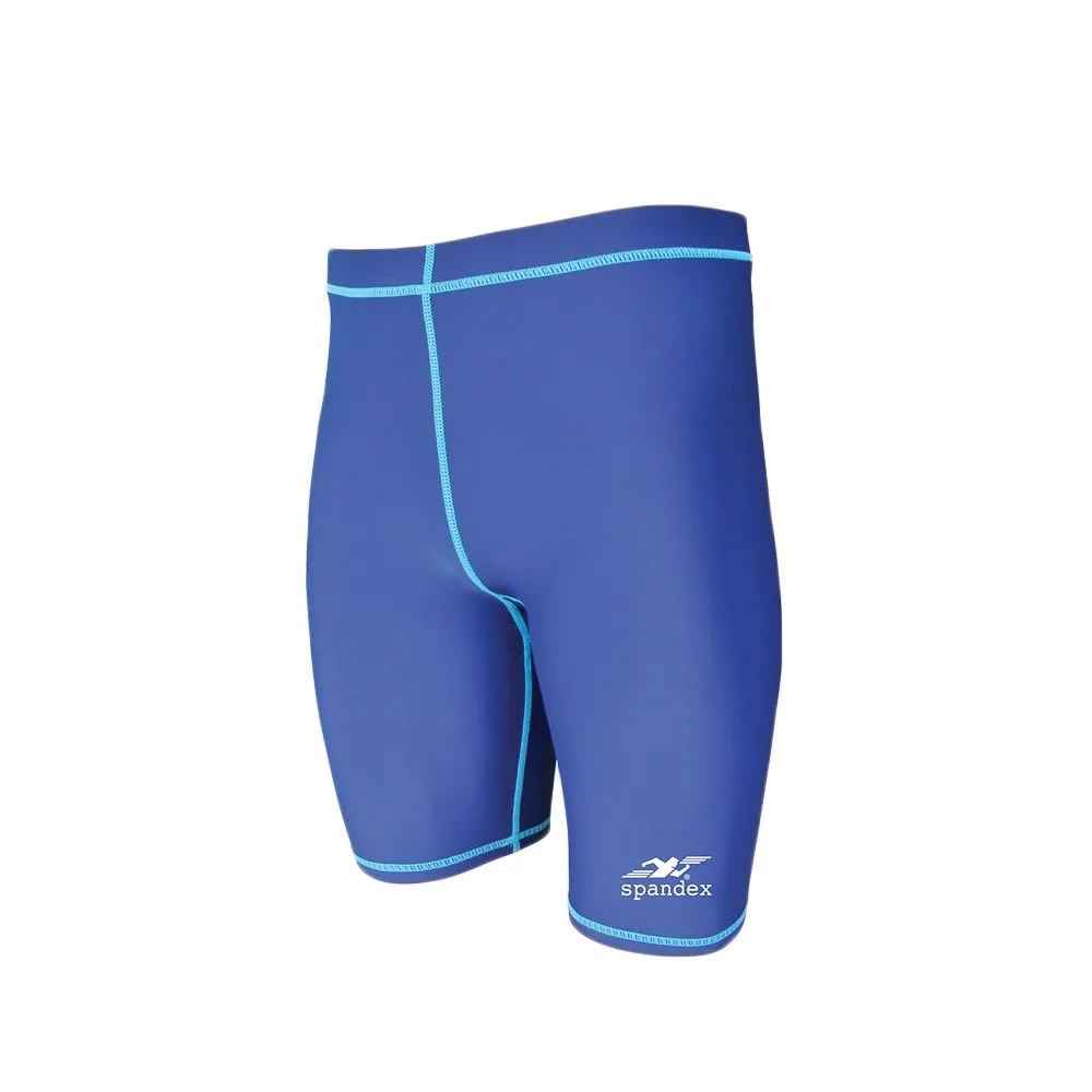 SPANDEX Blue-NS002SF-Compression short pants