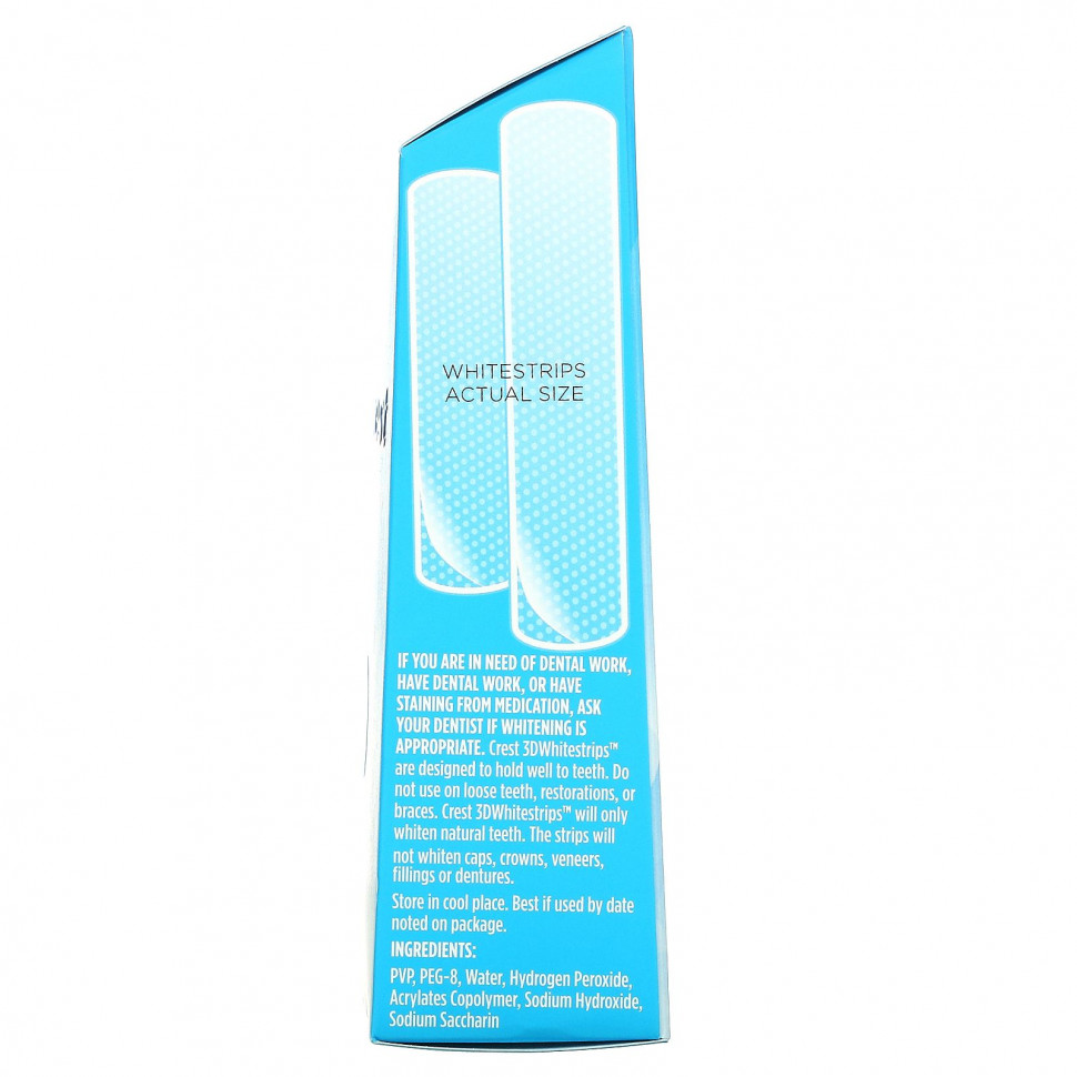Crest, 3D Whitestrips, Classic Vivid, комплект для отбеливания зубов, 20 полосок