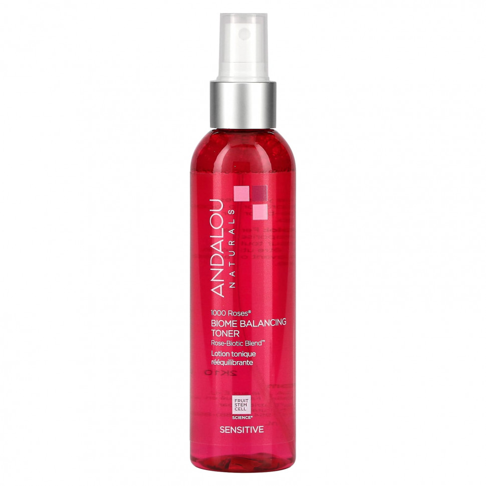 Andalou Naturals, 1000 Roses, балансирующий тоник Biome, для чувствительной кожи, 178 мл (6 жидк. Унций)