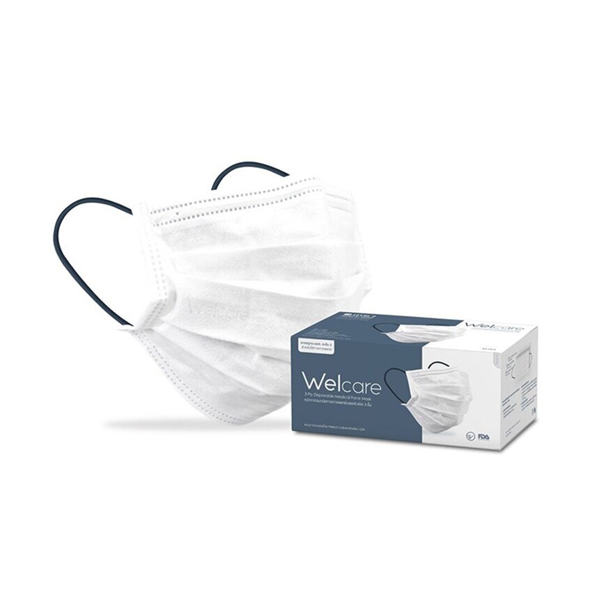 Welcare 3 Ply Disposable Medical Face Mask Level 2 (50 pcs/box)
