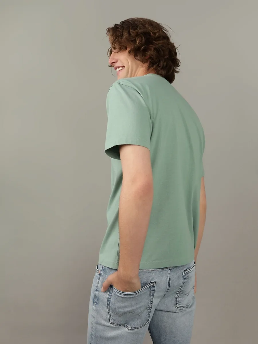 AMERICAN EAGLE MEN G SS SUM 2 OMNI SET IN TEE- PC DYE + SERIOUSLY SOFT WASH 343 DRIED SAGE