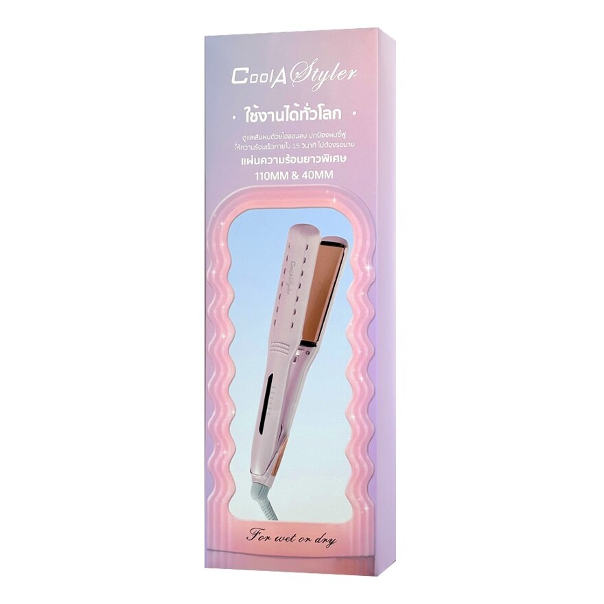 Cool A Styler Hair Straightner Wet  Dry 2In1 40 mm. CA-979