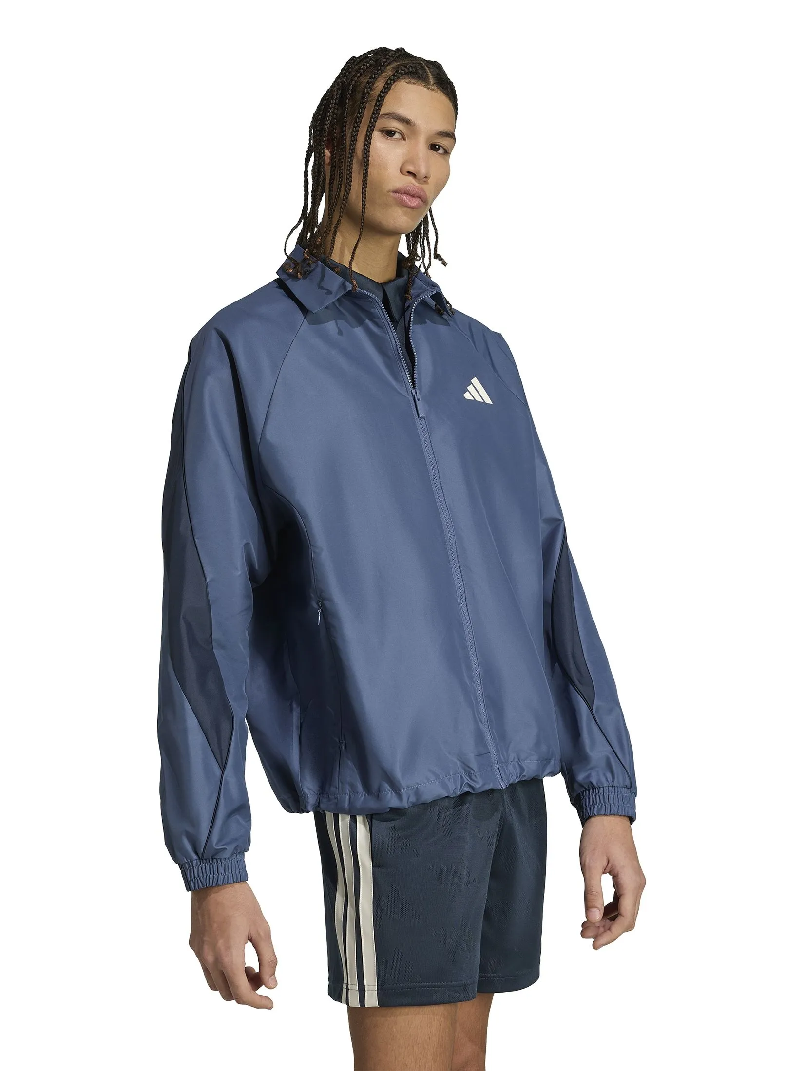 ADIDAS Men Tracktop Stadium JZ6432 Blue / Preloved Ink / Off White / Aurora Ink