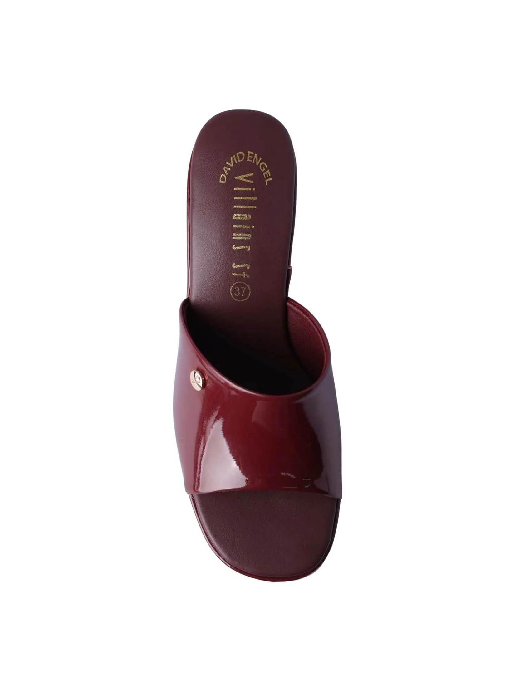 VILLAINS SF GENTLE BREEZE Women's Heeled Sandals BURGUNDY PATENT