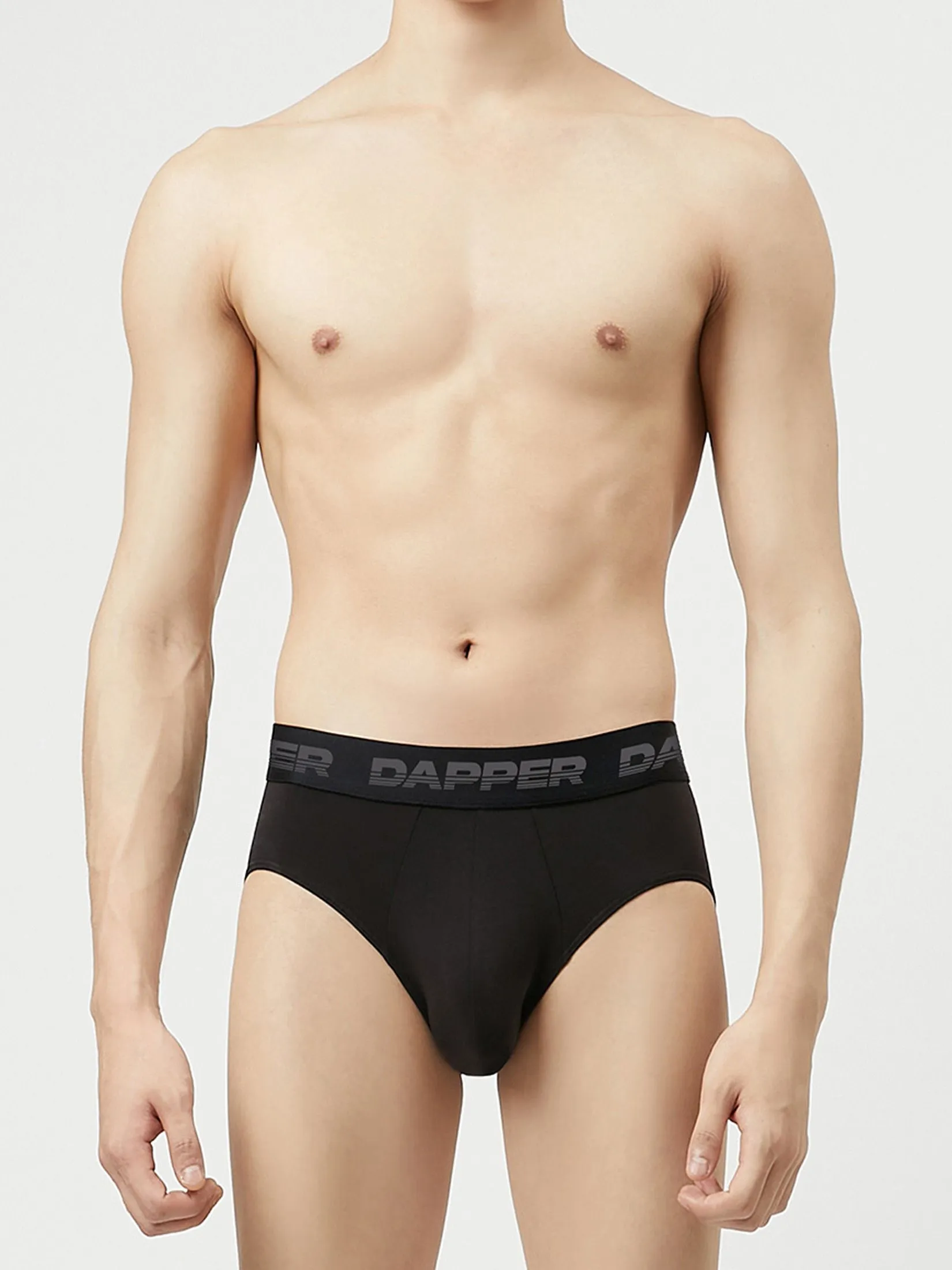 DAPPER DAPPER Ultraflex Briefs Black (Pack 2 Pcs.)