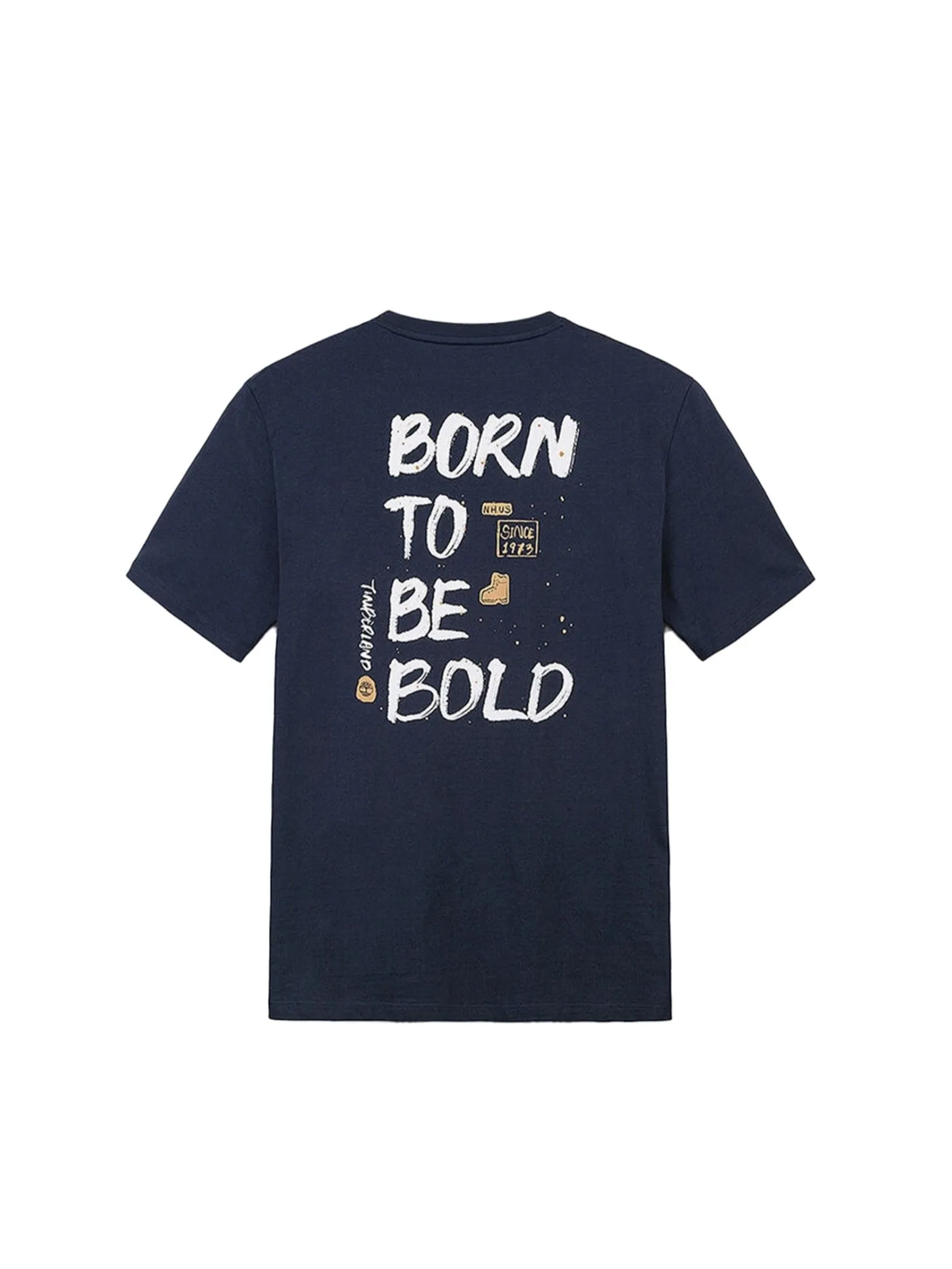 TIMBERLAND Men's Back Graphic Short Sleeve T-Shirt Navy