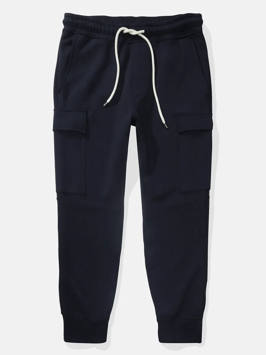 AMERICAN EAGLE MEN  MANCHEGO SOLID CARGO JOGGER 410 NAVY