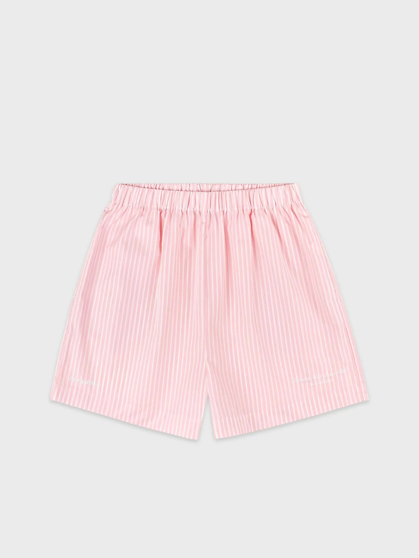 SPORTY & RICH Women Shorts Eden Script Poplin