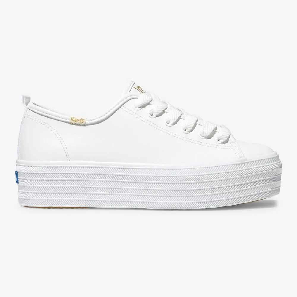 KEDS WHITE Keds TRIPLE UP LEATHER