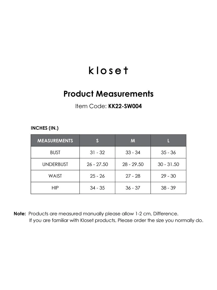 KLOSET (KK22)Recycled Bralette Bikini Set green