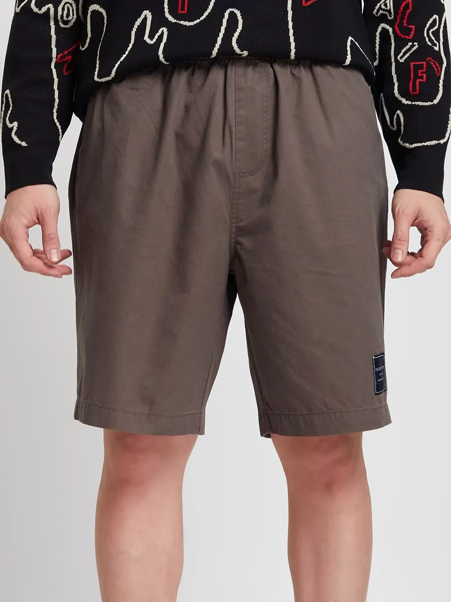 PACIFIC UNION Men Shorts Elastic Waist Casual