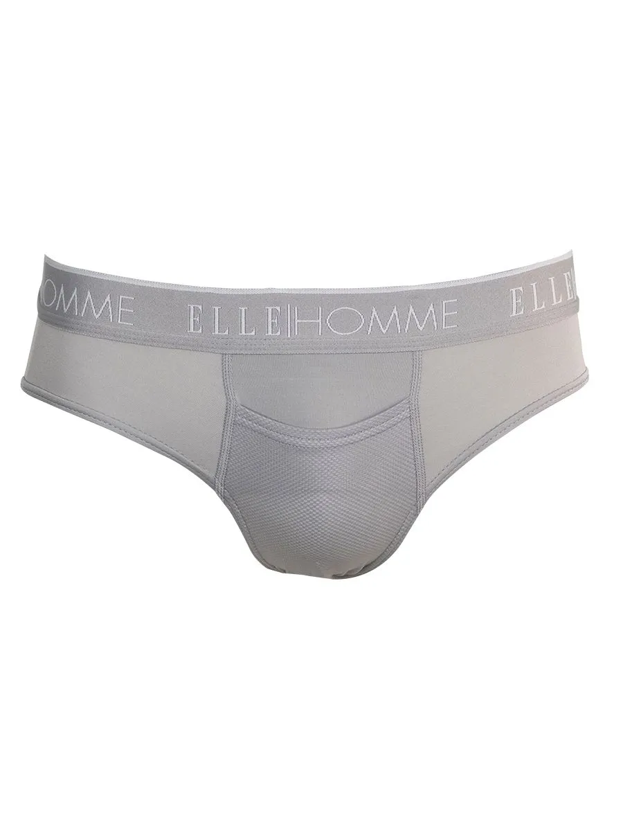 ELLE HOMME UNDERWEAR MEN BRIEFS NEW COLLAGEN INNOVATION KUB8001GY  GREY