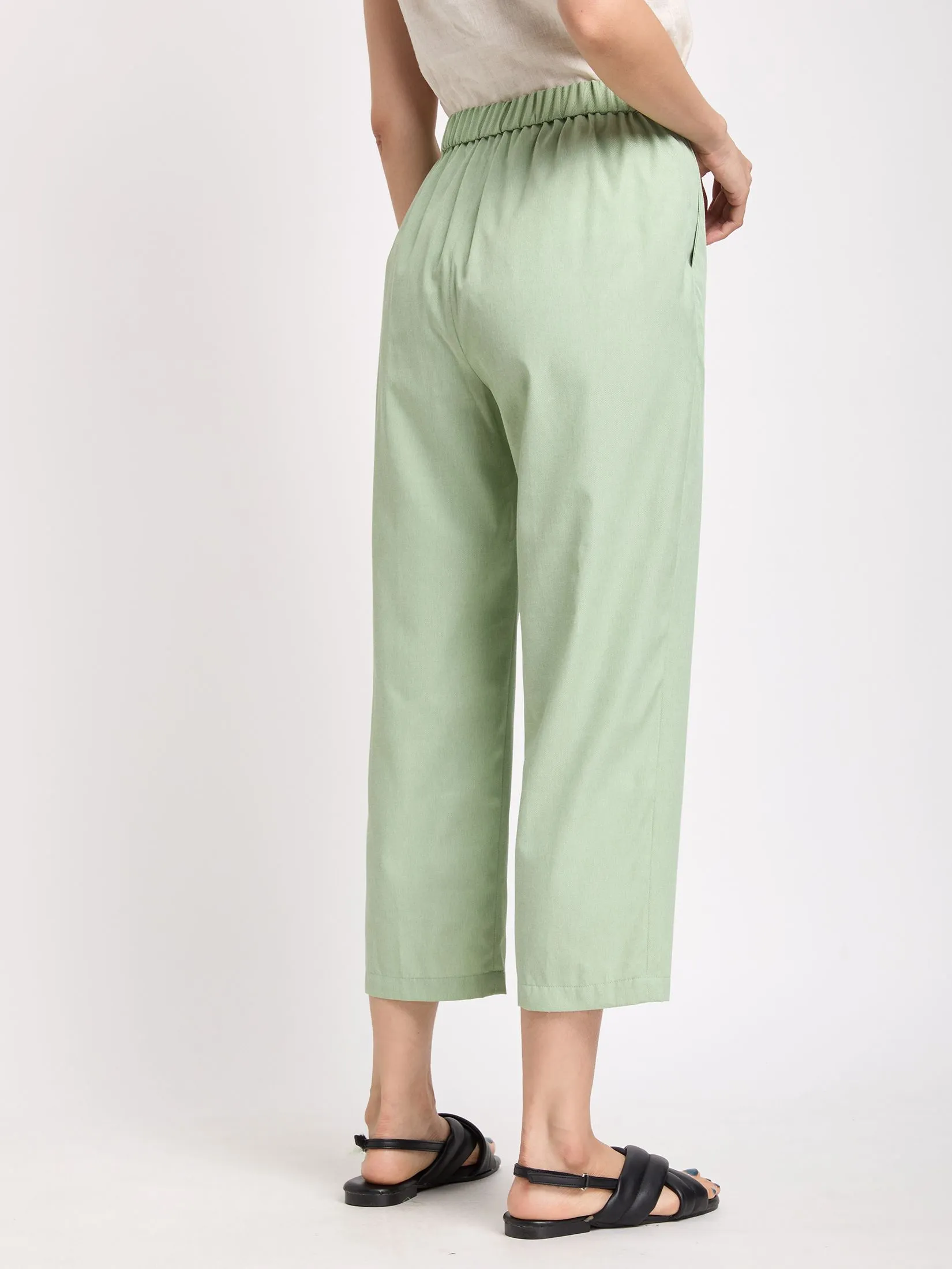 SIMPLICITY Women Straight Pants Front Pockets