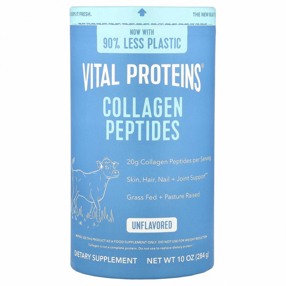 Vital Proteins, Пептиды коллагена, без вкусовых добавок, 284 г (10 унций)