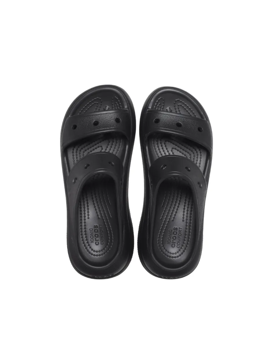 CROCS UNISEX CRUSH SANDAL - BLACK