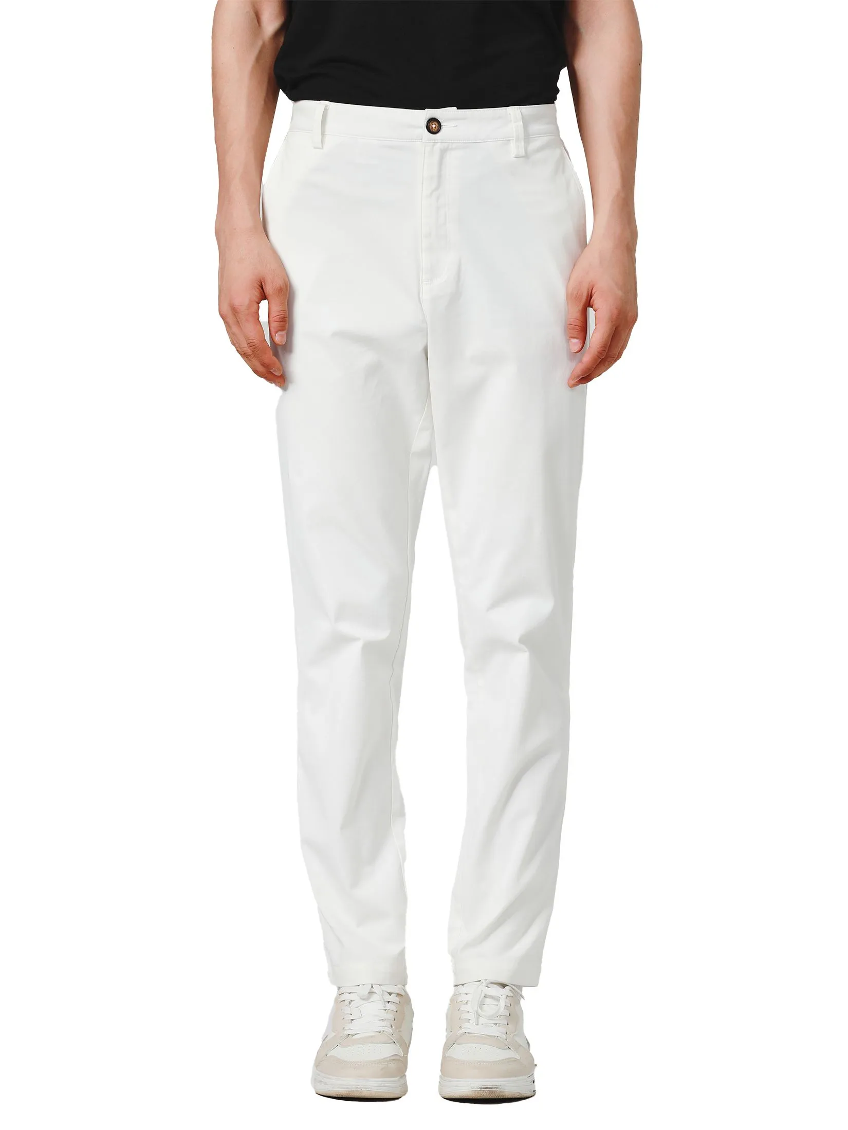 JOHN HENRY Men's Pants (Slim Fit) ICONIC AF White