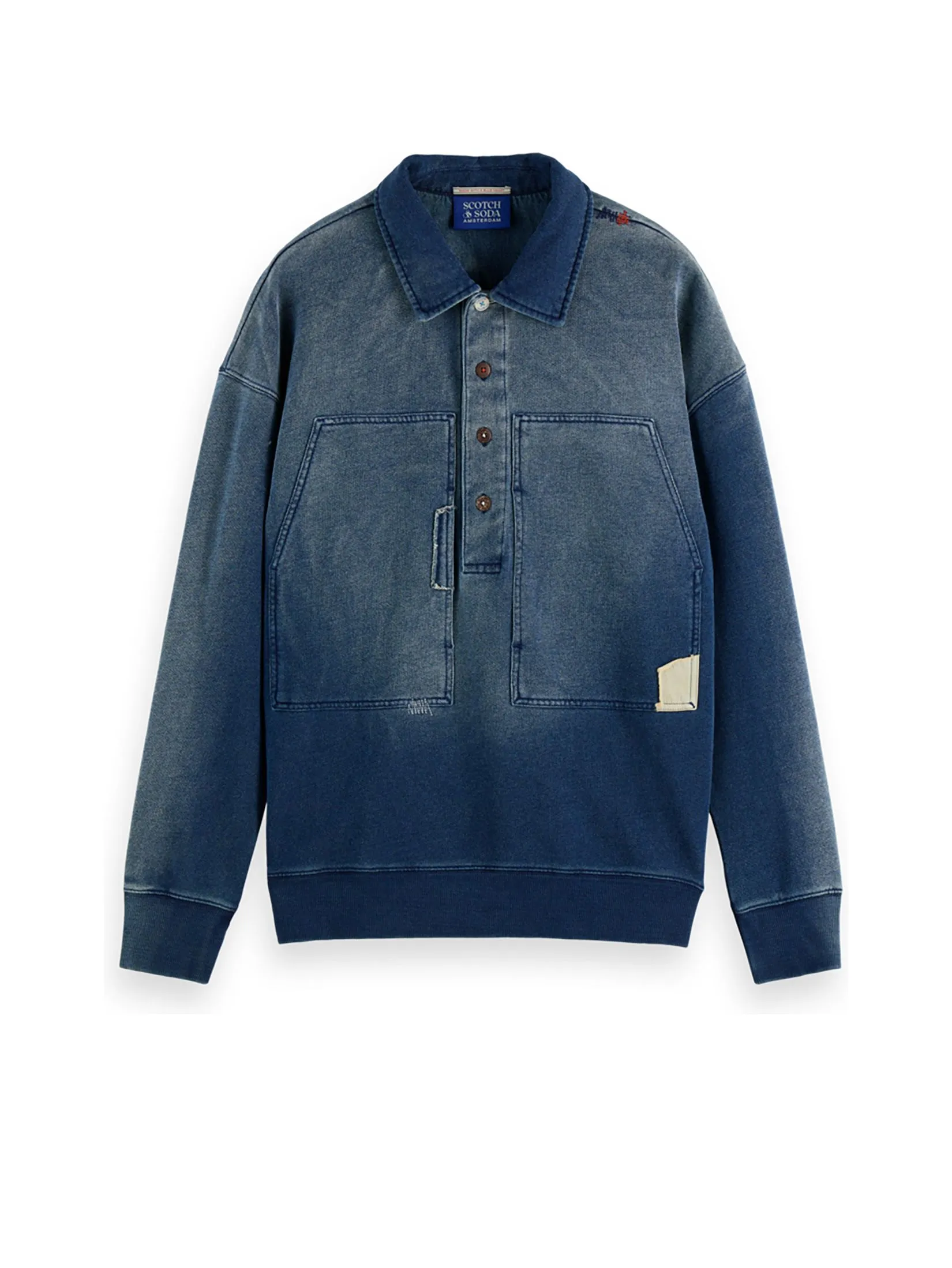 SCOTCH&SODA Men Jacket Worked Out Popover Navy