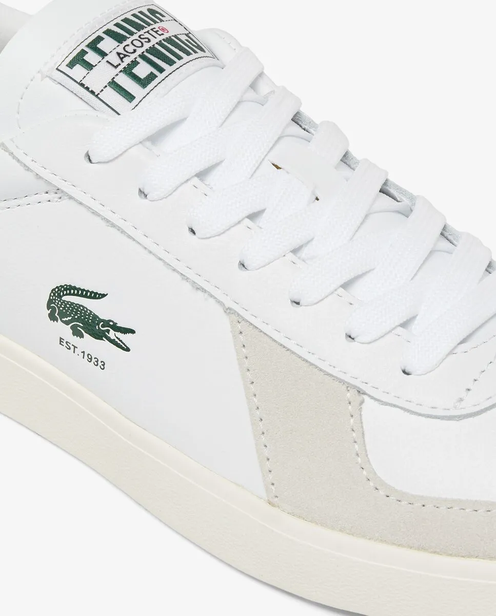 LACOSTE Men’s Baseshot Pro Leather Sneakers White