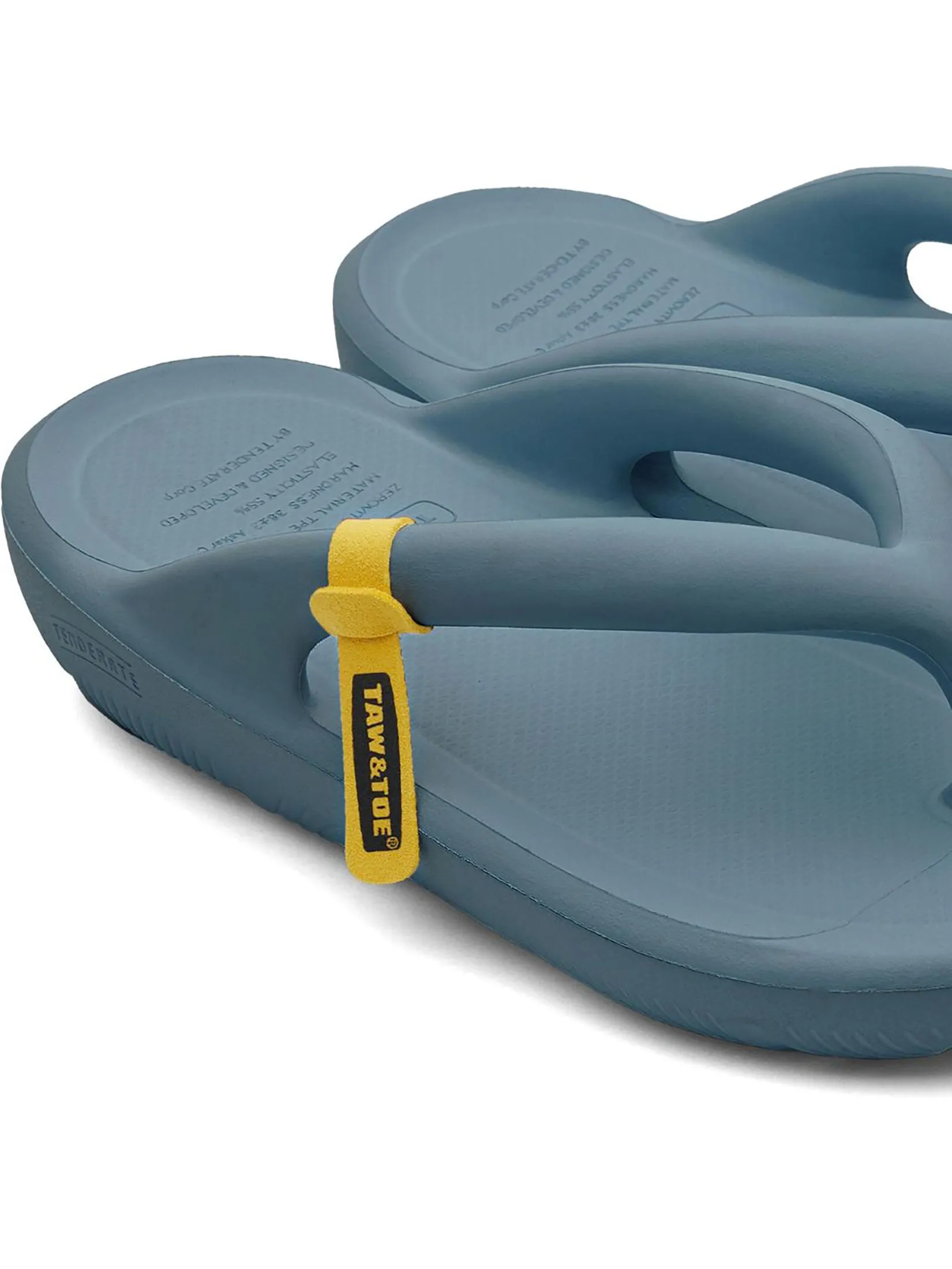 TAW&TOE Unisex Sandals Zerovity Flip Flop OG Misty Blue