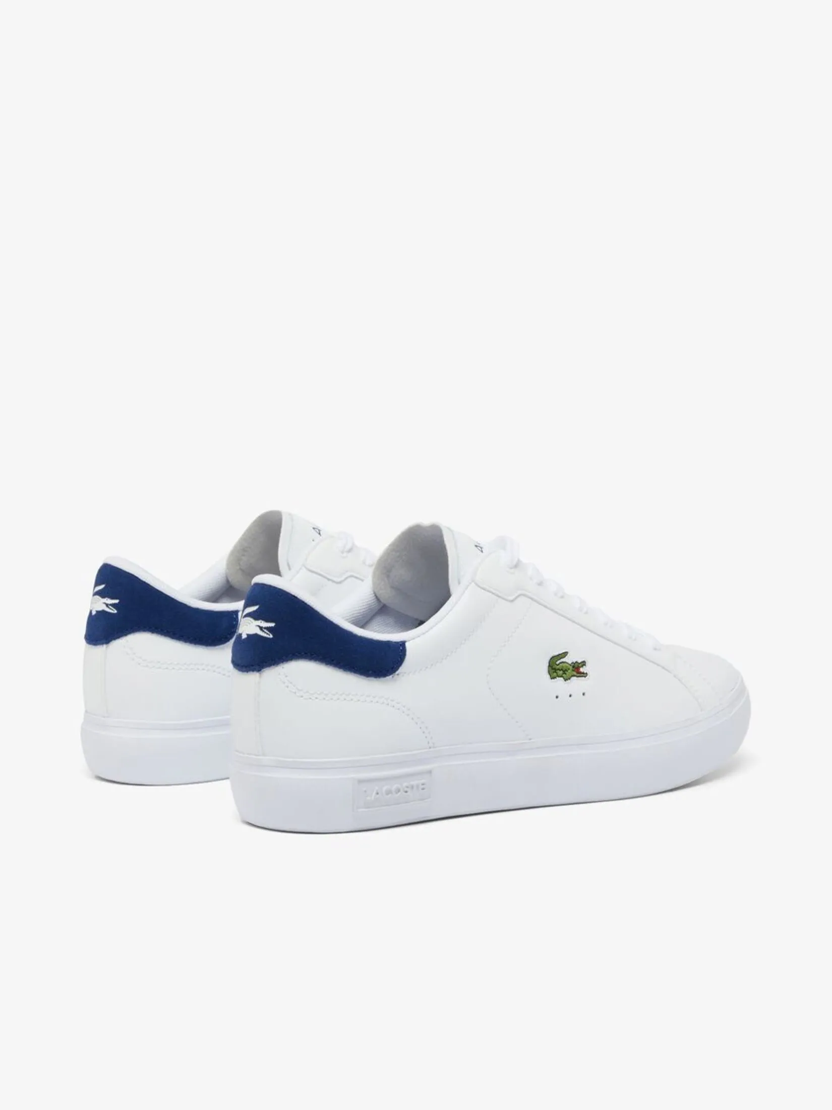 LACOSTE Men’s Powercourt Leather Sneakers White