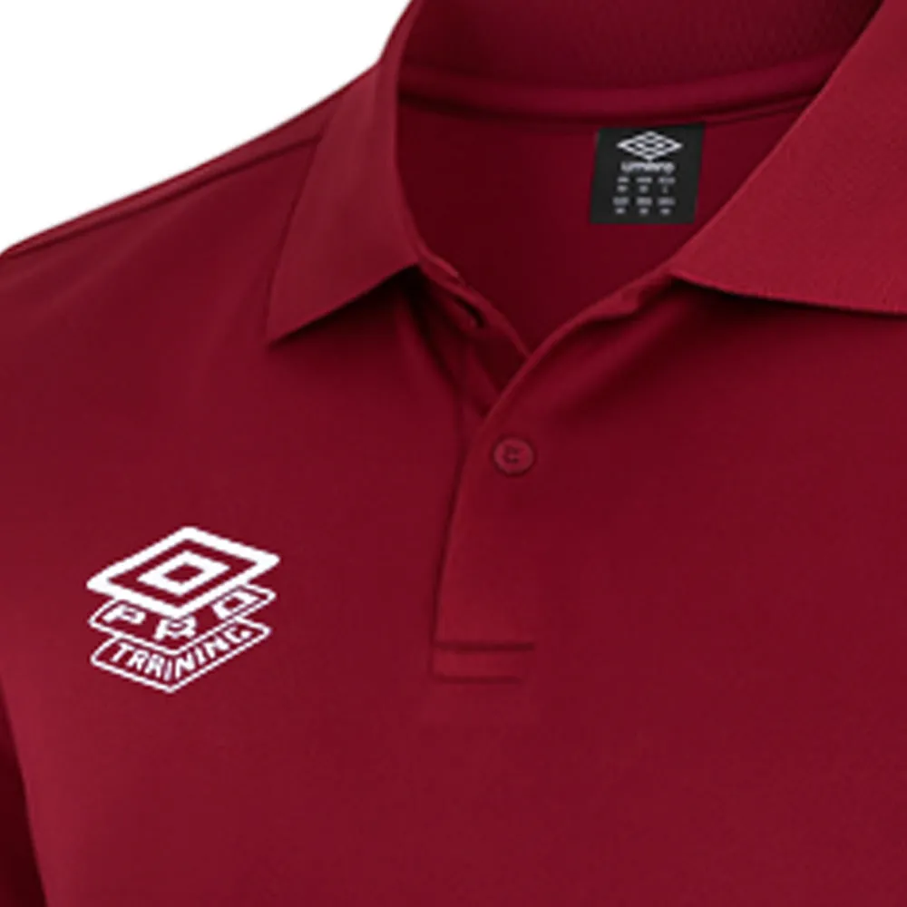 UMBRO Pro Training Active Men Football Polo Shirt Red - UM126AP896ENTH