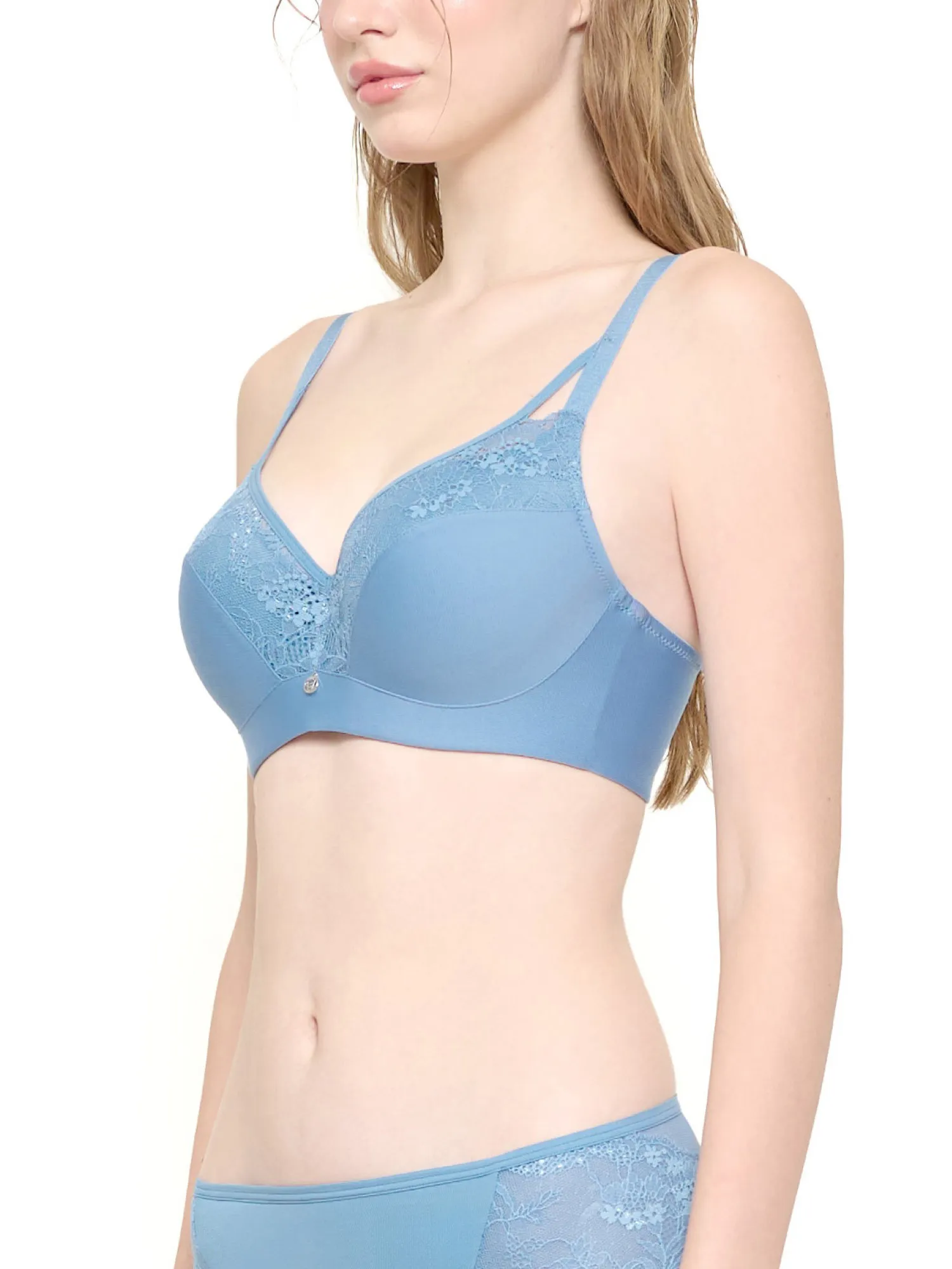 WACOAL Women Curve Diva Cool Innovation Underwire bra Blue